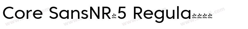 Core SansNR45 Regula字体转换